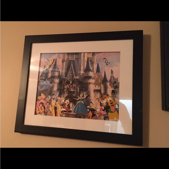 Disney Castle Framed Photo 3d With Pins